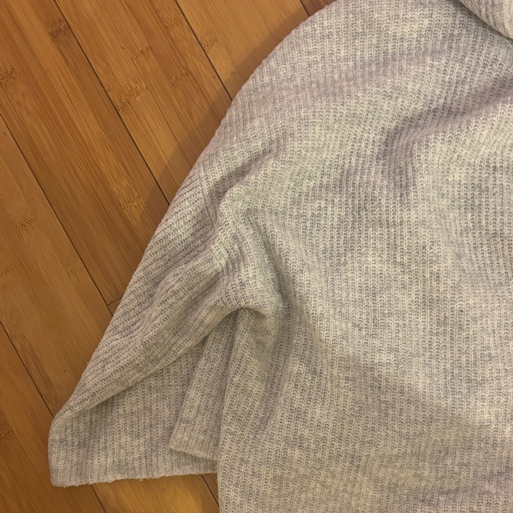 Vince Camuto Light Gray Cowl Neck Sweater. Oversized with shorter sleeves - Picture 3 of 3